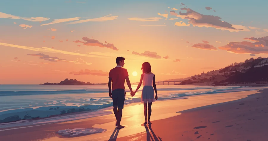 on beach love partners